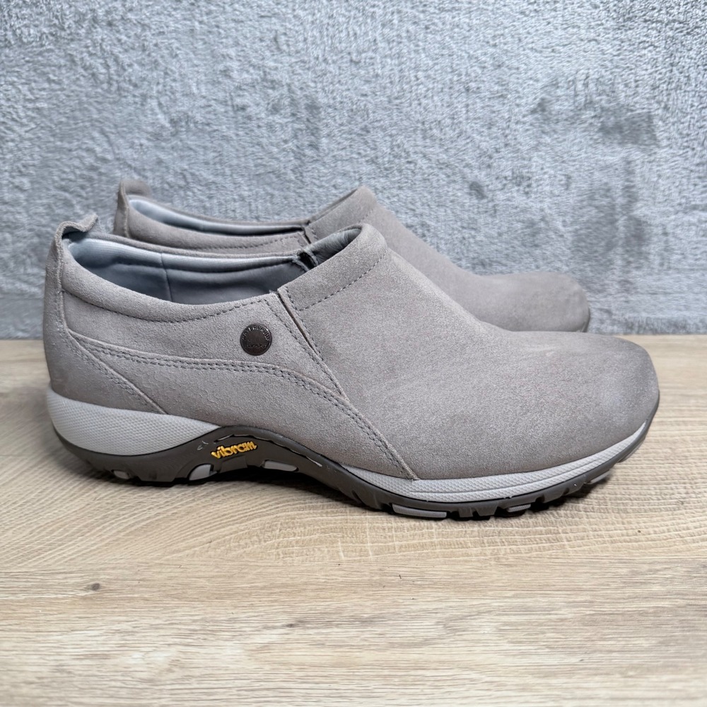 Dansko Patti Slip On Clog Shoe 8 38 Gray Comfort Walking Casual Minimalist Style